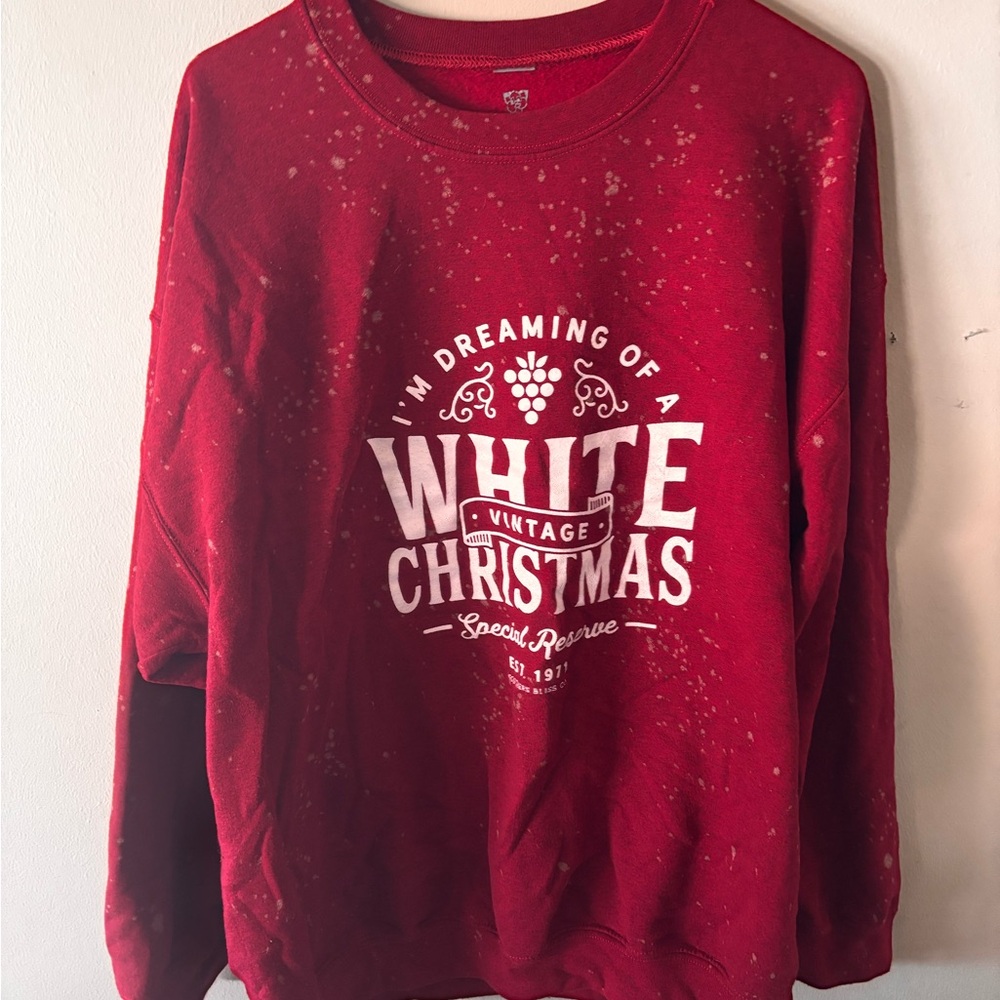 Red Crewneck Christmas Sweater
